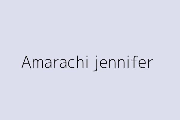 Amarachi jennifer